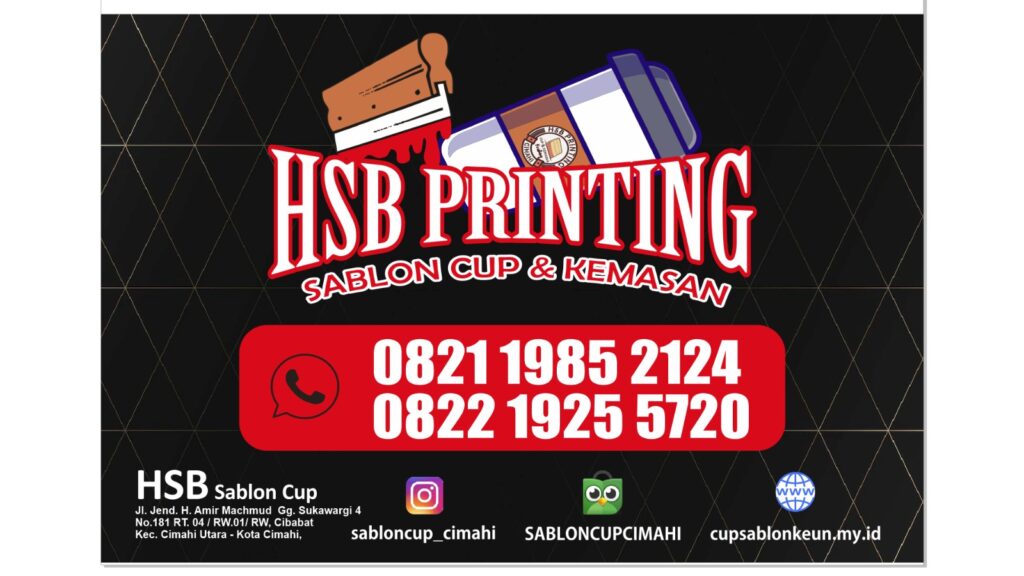 hsb sablon cup